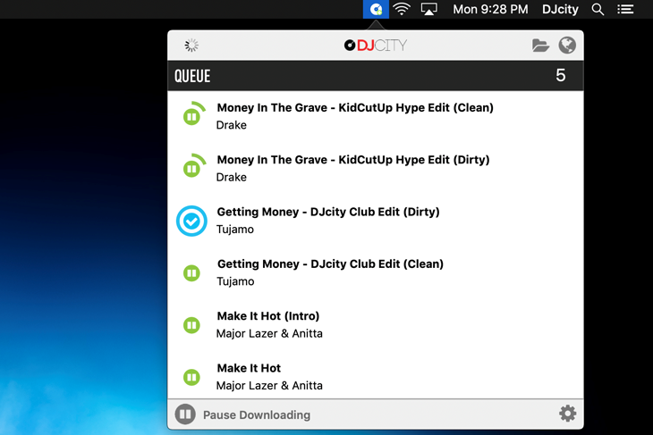 DJcity desktop app
