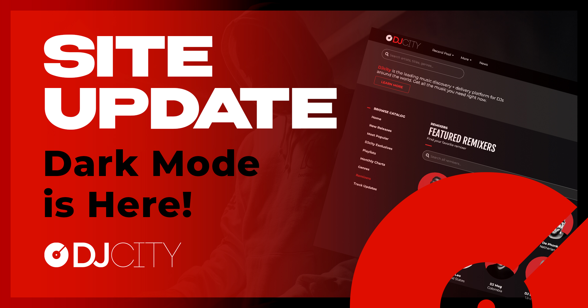Website Update: DJcity Launches Dark Mode and New Remixers Page