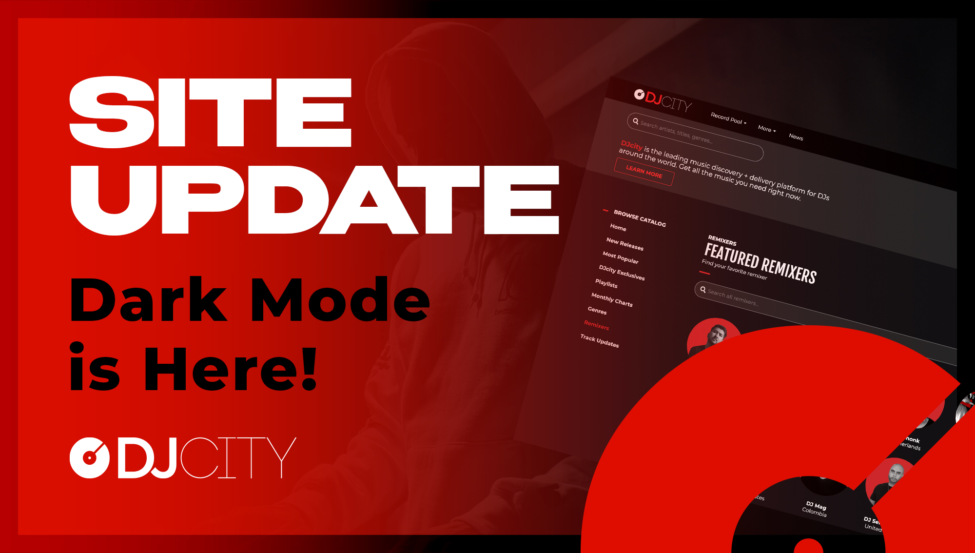 Website Update: DJcity Launches Dark Mode and New Remixers Page