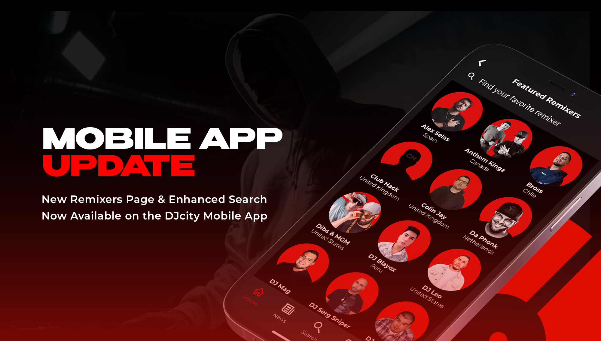 New Remixers Page Now Available On the DJcity Mobile App